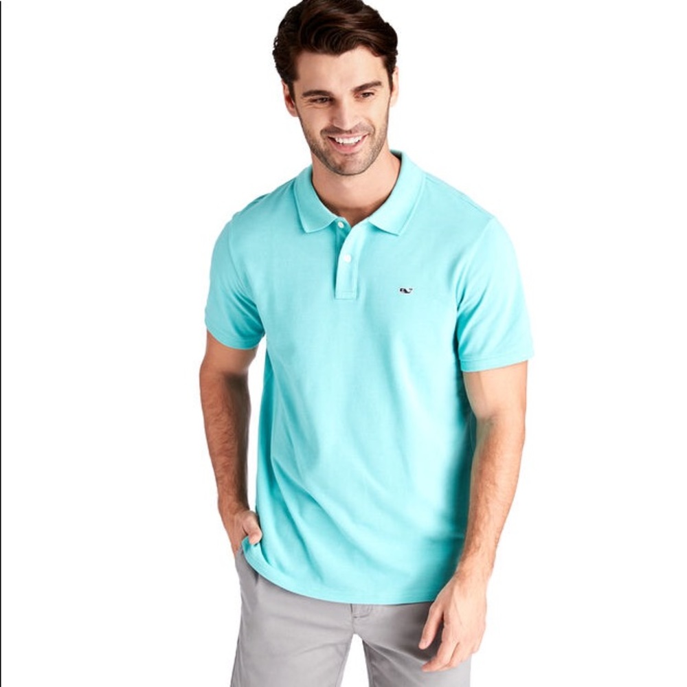 Men’s Vineyard Vines teal polo